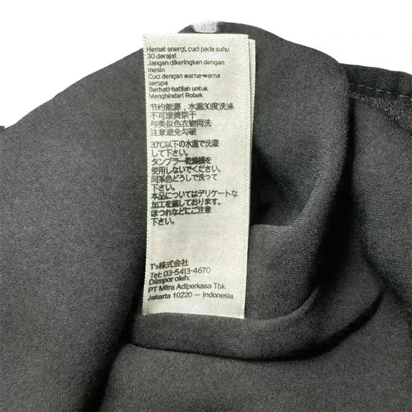 Topshop Midnight Floral Black Multicolor Shift Slip Mini Dress US Size 10​ - Picture 10 of 10